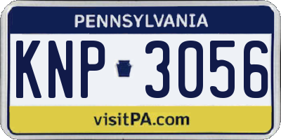 PA license plate KNP3056