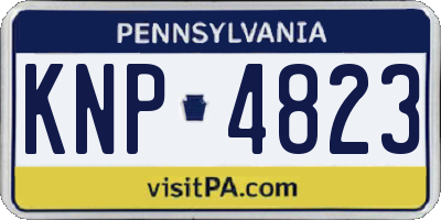 PA license plate KNP4823