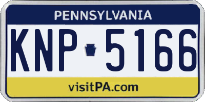 PA license plate KNP5166
