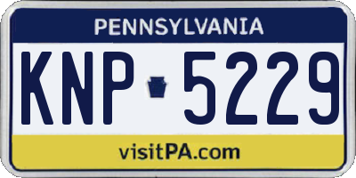 PA license plate KNP5229
