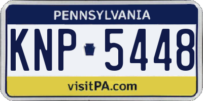 PA license plate KNP5448