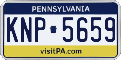 PA license plate KNP5659