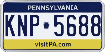 PA license plate KNP5688