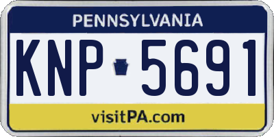 PA license plate KNP5691