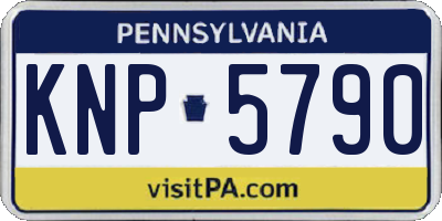 PA license plate KNP5790