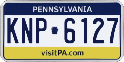 PA license plate KNP6127