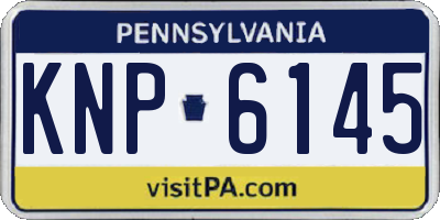 PA license plate KNP6145