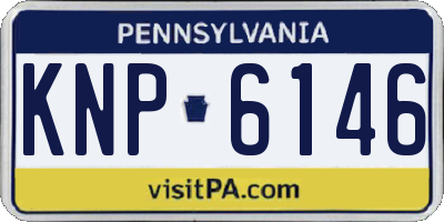 PA license plate KNP6146