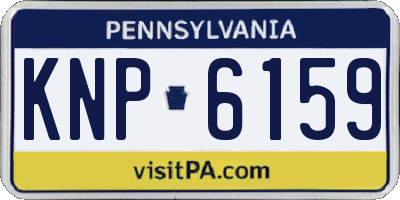 PA license plate KNP6159