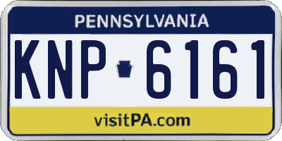 PA license plate KNP6161