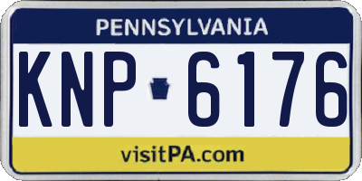 PA license plate KNP6176