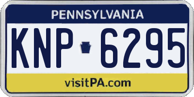 PA license plate KNP6295