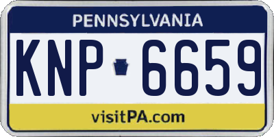 PA license plate KNP6659