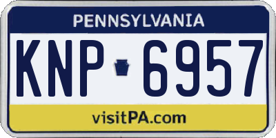 PA license plate KNP6957