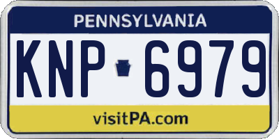 PA license plate KNP6979