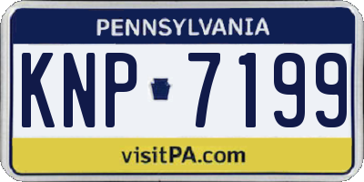 PA license plate KNP7199