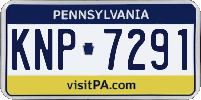 PA license plate KNP7291