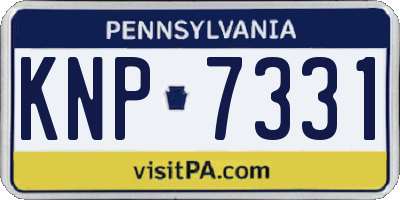 PA license plate KNP7331