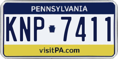 PA license plate KNP7411