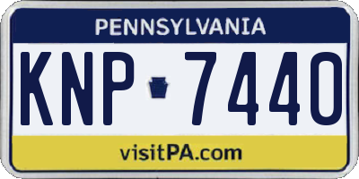 PA license plate KNP7440