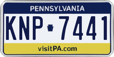 PA license plate KNP7441