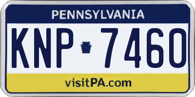 PA license plate KNP7460