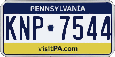 PA license plate KNP7544