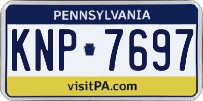 PA license plate KNP7697