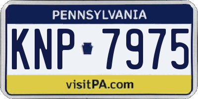 PA license plate KNP7975