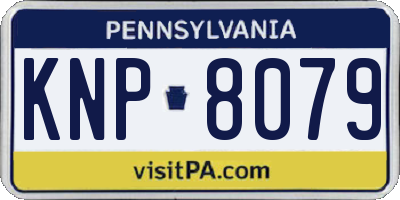 PA license plate KNP8079