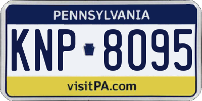 PA license plate KNP8095