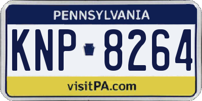 PA license plate KNP8264