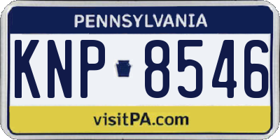 PA license plate KNP8546