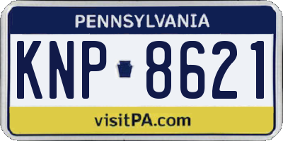 PA license plate KNP8621