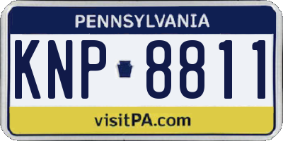 PA license plate KNP8811