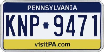 PA license plate KNP9471