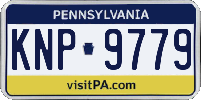 PA license plate KNP9779