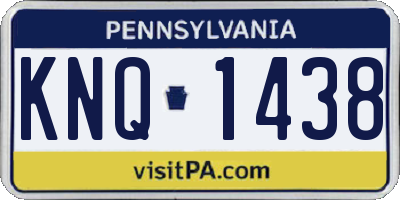 PA license plate KNQ1438
