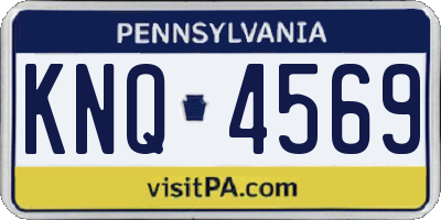 PA license plate KNQ4569