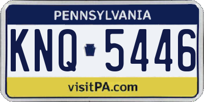 PA license plate KNQ5446