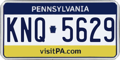 PA license plate KNQ5629