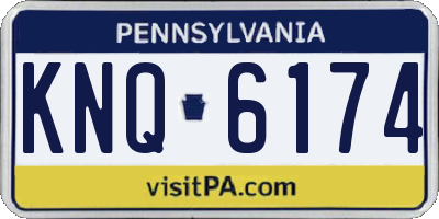 PA license plate KNQ6174