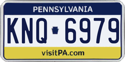 PA license plate KNQ6979