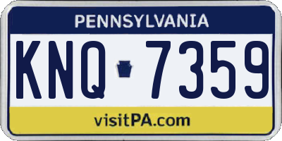 PA license plate KNQ7359