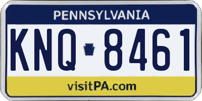 PA license plate KNQ8461