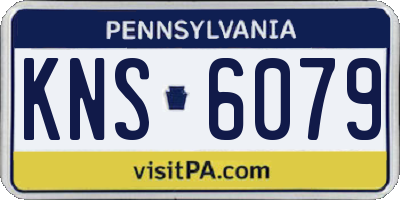 PA license plate KNS6079