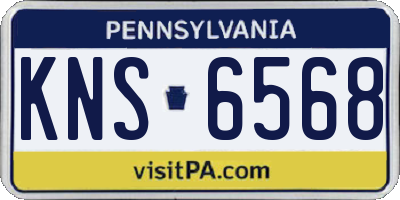 PA license plate KNS6568