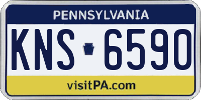 PA license plate KNS6590