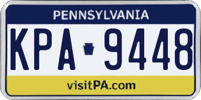 PA license plate KPA9448