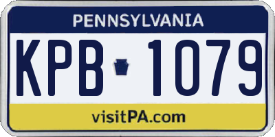 PA license plate KPB1079